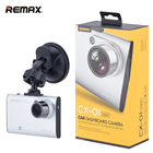 REMAX CX-01 DVR Car Camera Recorder Dashcam 1080P Full HD - (SILVER)