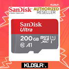 (1-1 Easy Exchange Warranty) SanDisk 200GB Ultra UHS-I microSDXC Memory Card (Class 10) (A1) (SanDisk Malaysia) (SDSQUAR-200G-GN6MN) (Micro SD)