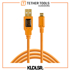 Tether Tools TetherPro USB 2.0 A Male to Micro-B 5-Pin Cable (15', Orange) (CU5430ORG)