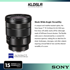 Sony Vario-Tessar T* FE 16-35mm F4 ZA OSS Lens (Sony Malaysia Warranty)
