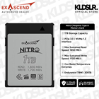 Exascend 1TB Nitro CFexpress Type B Memory Card (5 YEARS WARRANTY)