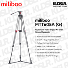 miliboo MTT605A (G) Aluminum Video Tripod Kit with Ground Spreader