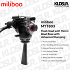 miliboo MYT803 Fluid Head with 75mm Bowl Base with Advanced Damping