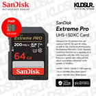 SanDisk Extreme Pro 64GB 200MB/s UHS-I SDXC Memory Card (SanDisk Malaysia Warranty) (SDSDXXU-064G-GN4IN) (SD Card)