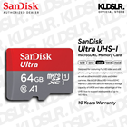 SanDisk 64GB Ultra UHS-I microSDXC Memory Card (SDSQUAB-064G-GN6MN)