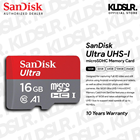 SanDisk 16GB Ultra UHS-I microSDHC Memory Card (Class 10) (SDSQUAR-016G-GN6MN)
