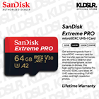 SanDisk Extreme PRO 64GB UHS-I microSDXC Memory Card  (SanDisk Malaysia Warranty) (Micro SD)