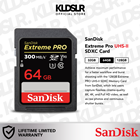 SanDisk 64GB Extreme PRO UHS-II SDXC Memory Card (LIMITED LIFETIME WARRANTY) (Sandisk V90)