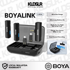 BOYA BOYALINK 2-Person All-in-One Wireless Microphone System with Interchangeable Connectors (2.4 GHz)