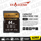 (Promo) Exascend 64GB Catalyst UHS-I SDXC Memory Card (5 YEARS WARRANTY)