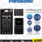 Panasonic Eneloop Quick Charger with 4x AA Rechargeable Battery Eneloop Pro BK-3HCCE  & CHARGER BQ-CC55E