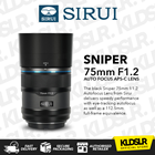 Sirui Sniper 75mm F1.2 Autofocus Lens (Sony E, Black)
