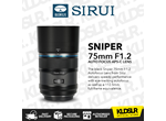Sirui Sniper 75mm F1.2 Autofocus Lens (Sony E, Black)